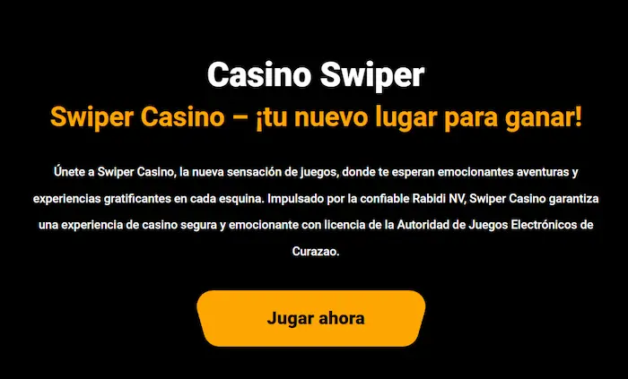 Swiper Casino bonus